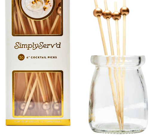 Party Pick Fancy Bamboo Toothpicks