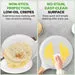 11" Non-stick Crepe Pan, Easy Clean Marble Coating, White Cream Marble