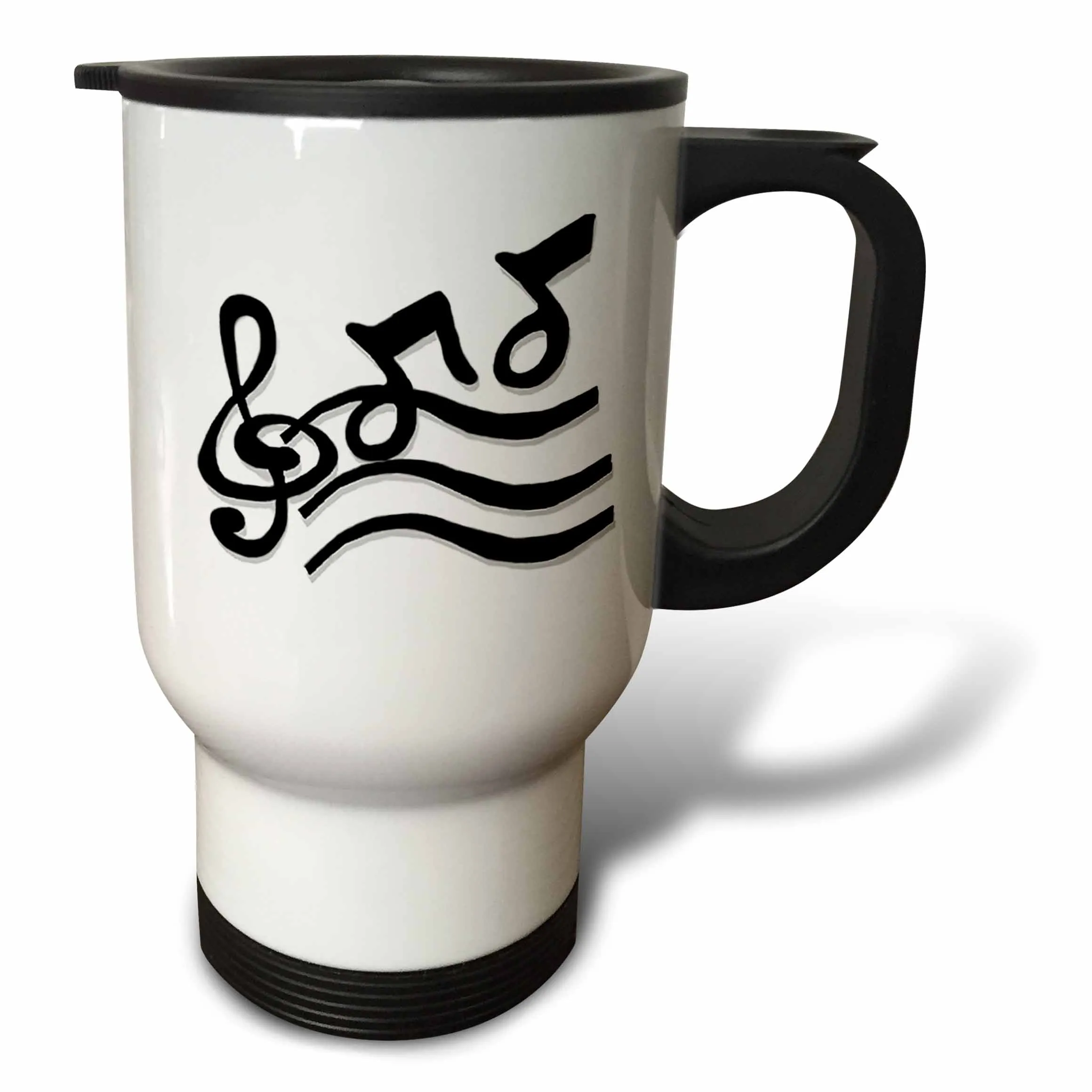 Travel Mug - G Clef And Musical Notes