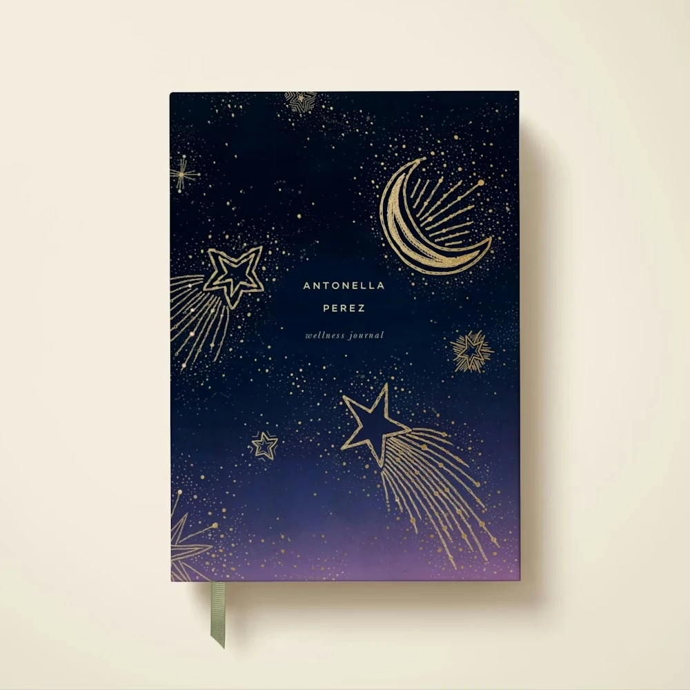 Starbursts Foiled Wellness Journal