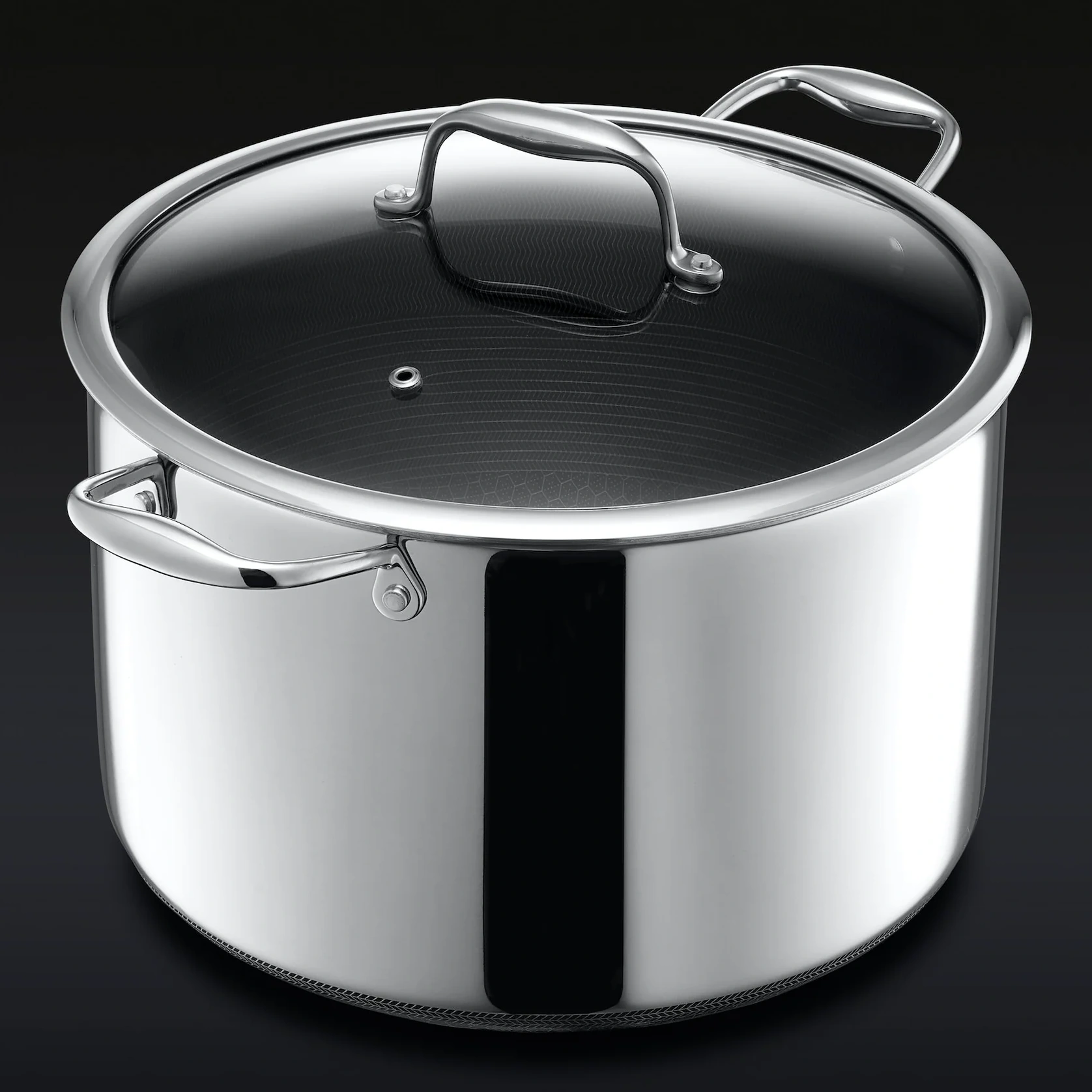 Hybrid Stock Pot With Lid, 10-qt