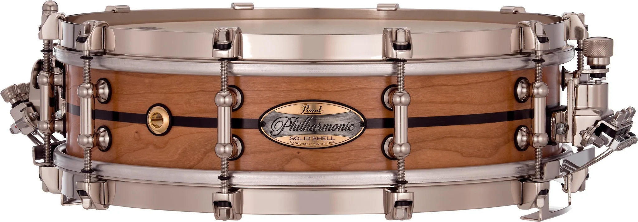 Pearl Philharmonic Usa Solid Shell Cherry Snare Drum - 4 X 14 Inches