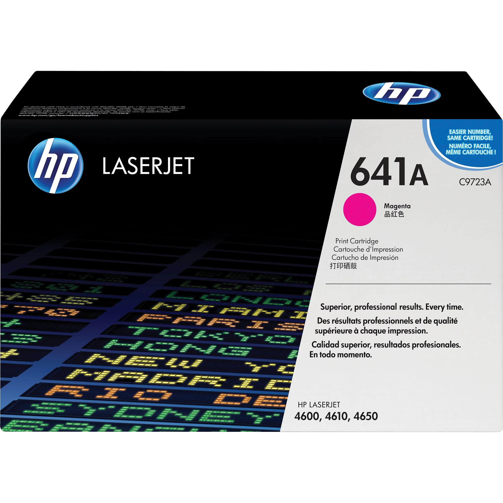 Hp 641a Magenta Standard Yield Toner Cartridge, Prints Up To 8,000 Pages (c9723a)