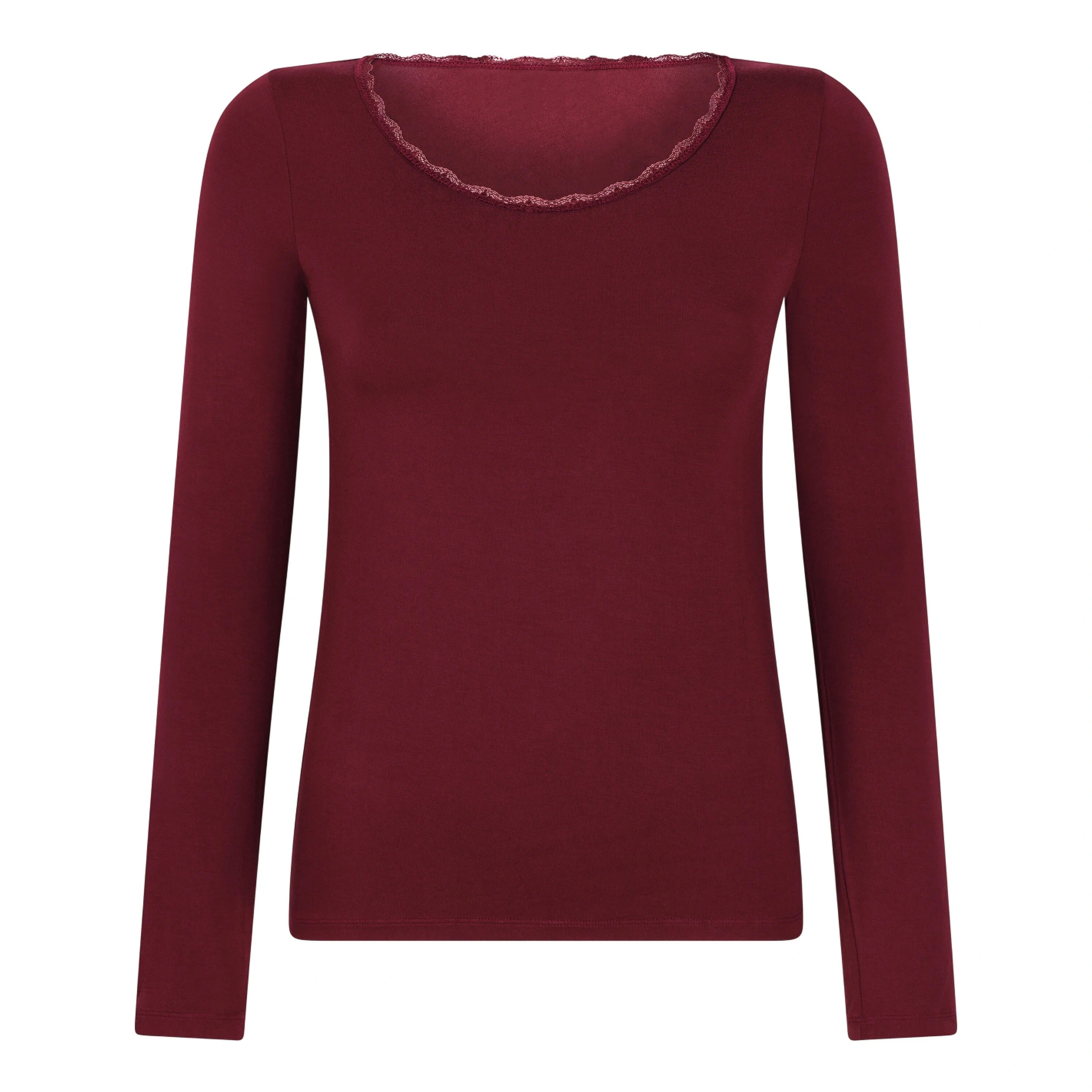 Top De Pijama De Punto De Manga Larga - Morado