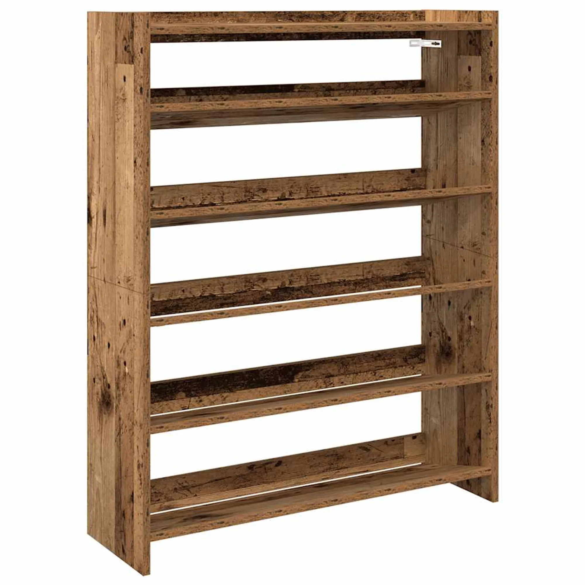 Shoe Rack Old Wood 80x25x100 Cm Engineered Wood