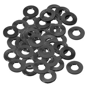 10pcs M10 Rubber Flat Washer 10mm Id 20mm Od 3mm Thick Sealing Spacer,black