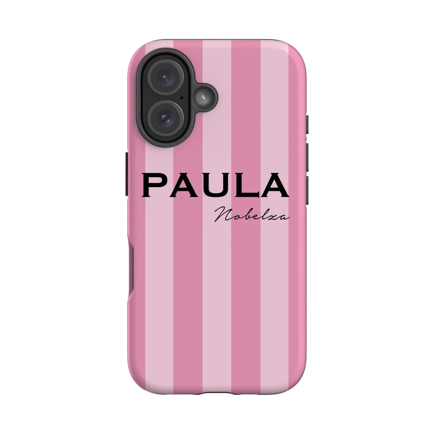 Personalised Pink Stripe Iphone 17 Air Case