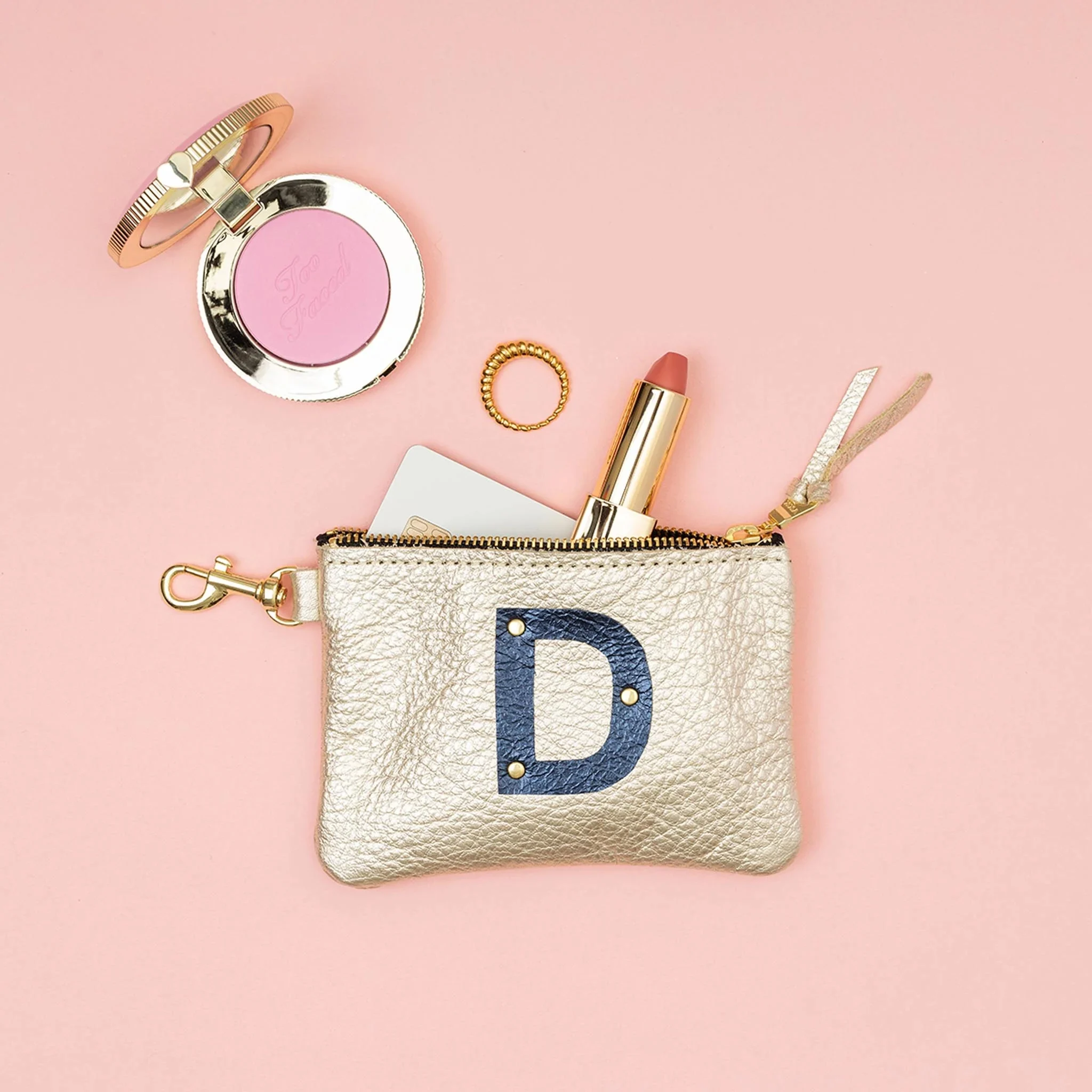 Shay Leather Pouch - Graphite Tennis Ball