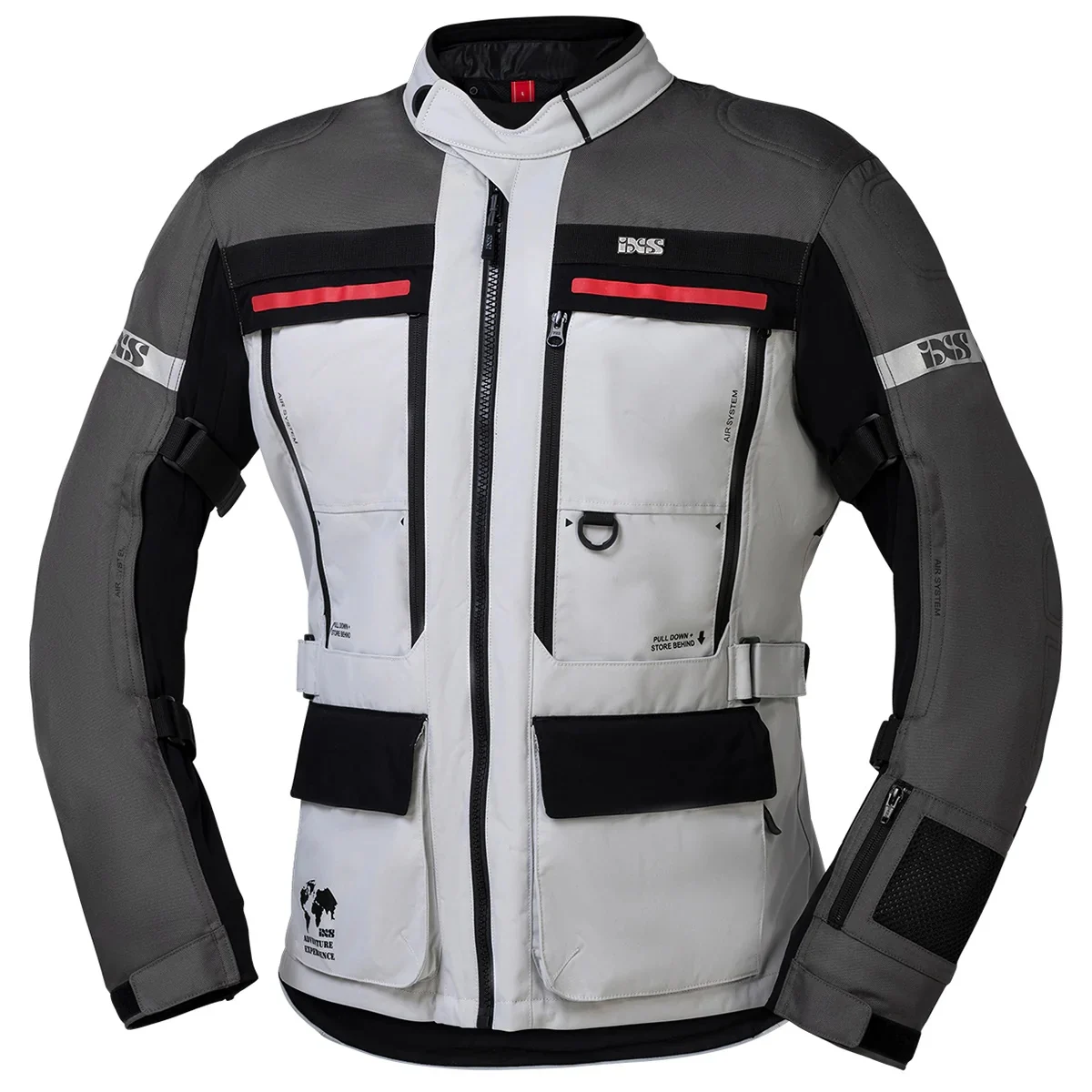 Tour Jacke Montevideo-st 3.0 Hell Grau-dunkel Grau-schwarz