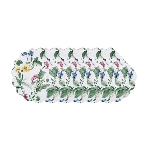 Marcy Blooms Round Placemats, Set Of 6