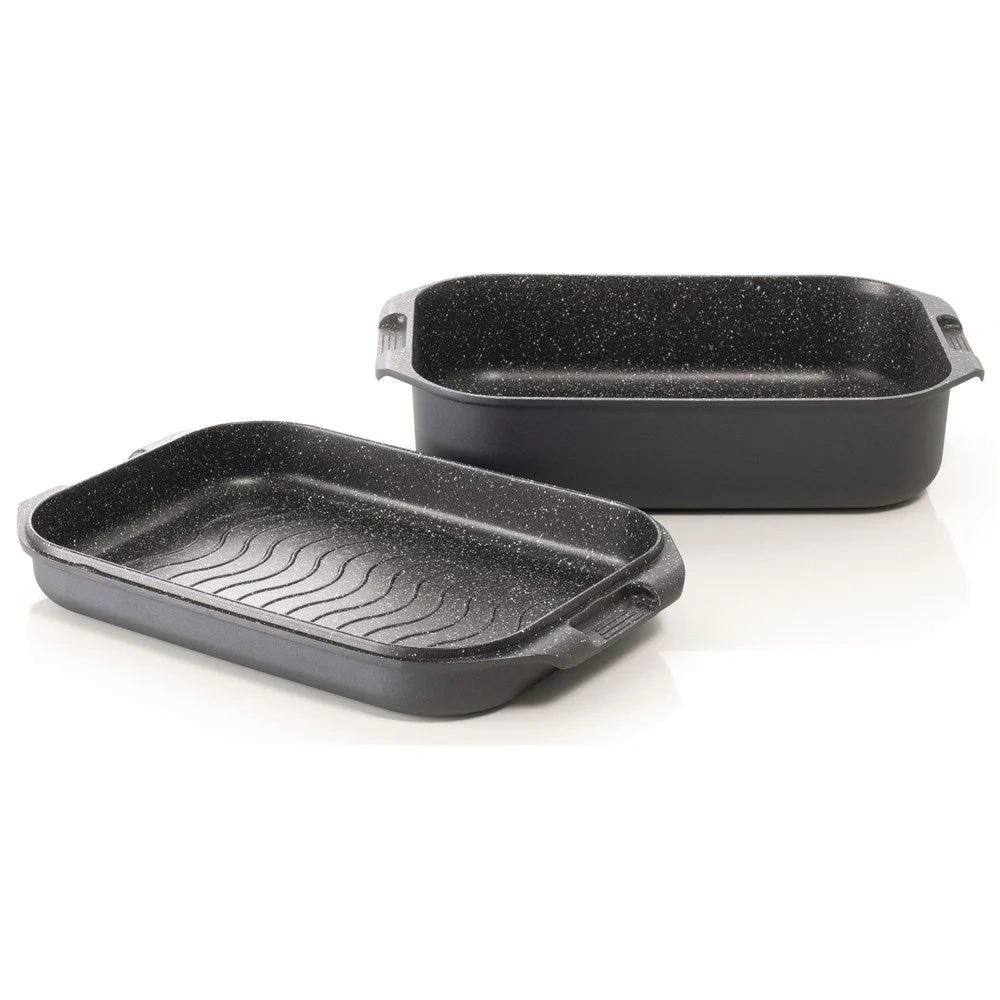 Baccarat Granite Non-stick Roast & Grill Multi Pan 34 X 24cm