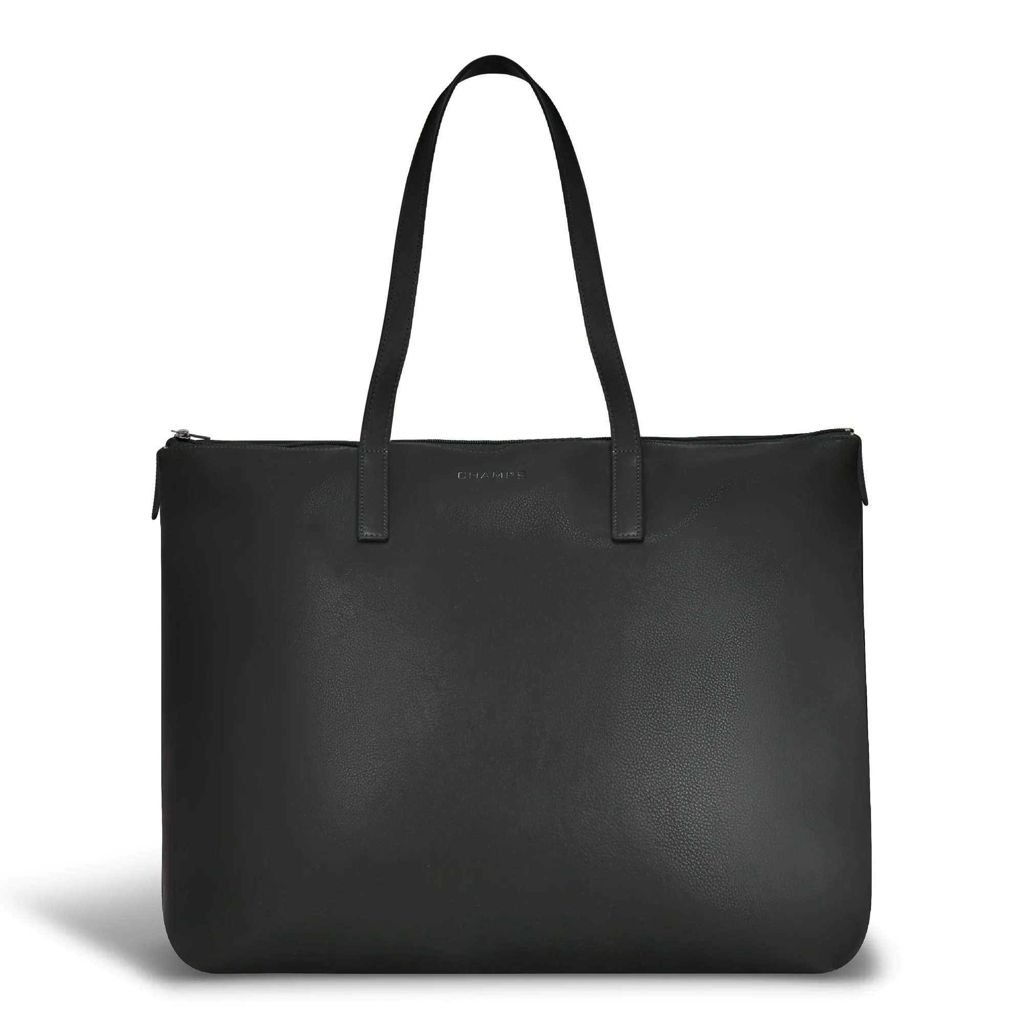 Onyx / Leather Business Tote - Black