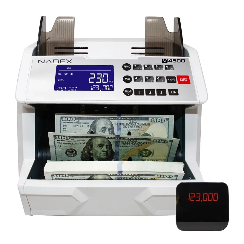 Nadex Coins V4500 Front-loading Bill Counting Machine