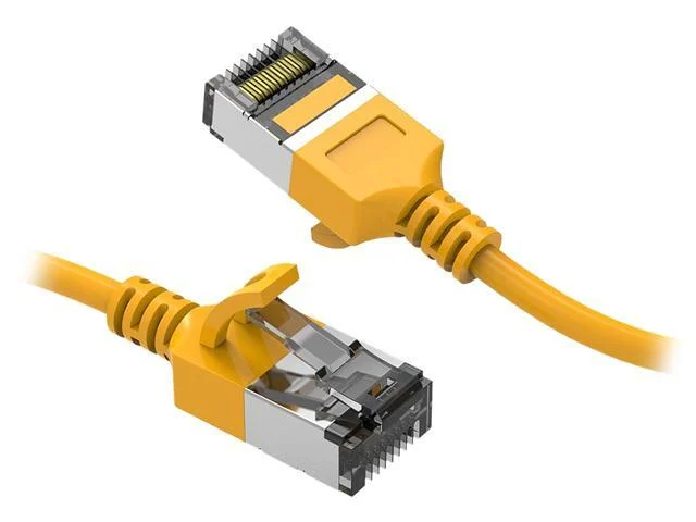 60cat8-1-30yw 1 Ft. U/ftp Slim Ethernet Network Cable 30awg - Latest 40gbps 2000mhz Rj45 Patch Cord