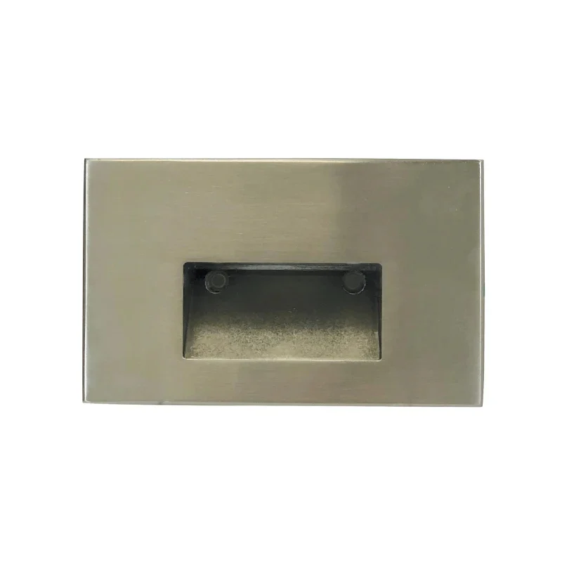 Nora Nsw-740 Ari Led Step Light With Horizontal Face Plate - 3000k/brushed Nickel
