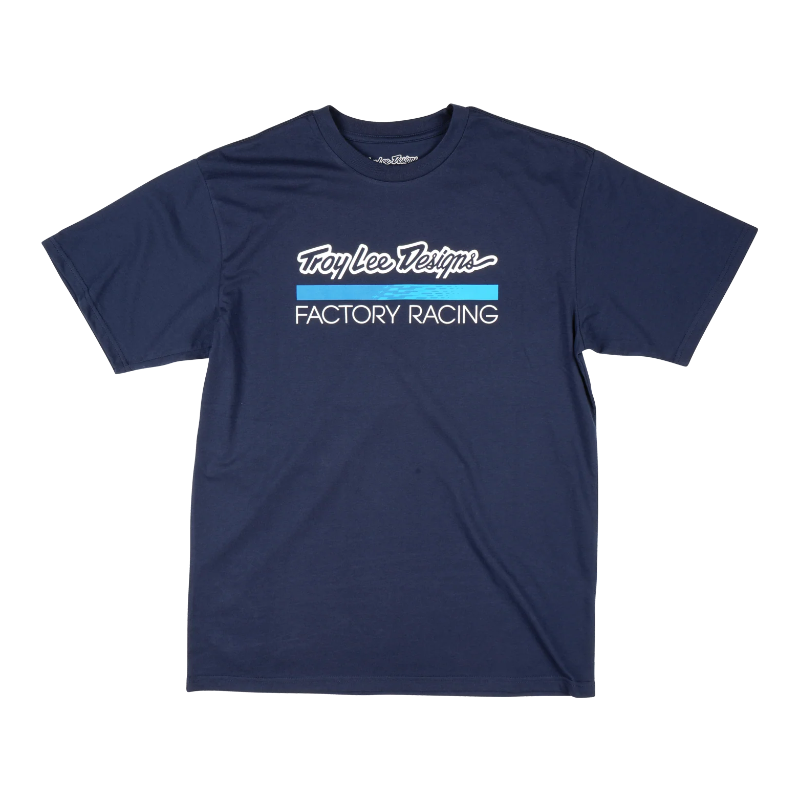 Short Sleeve Tee Troy Lee Designs Factory Racing Navy Blue
