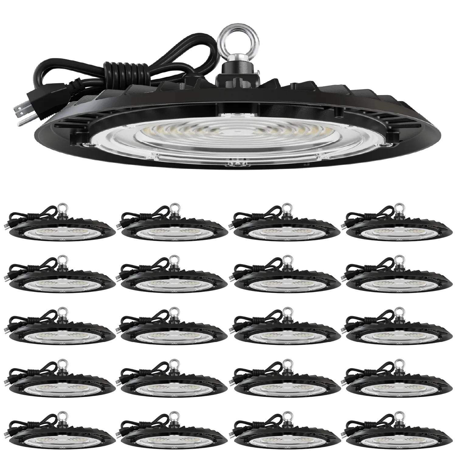 Ufo High Bay 150w Plug & Play Led Fixture, 2-step Install, 19500 Lumens - 5000k/20-pack