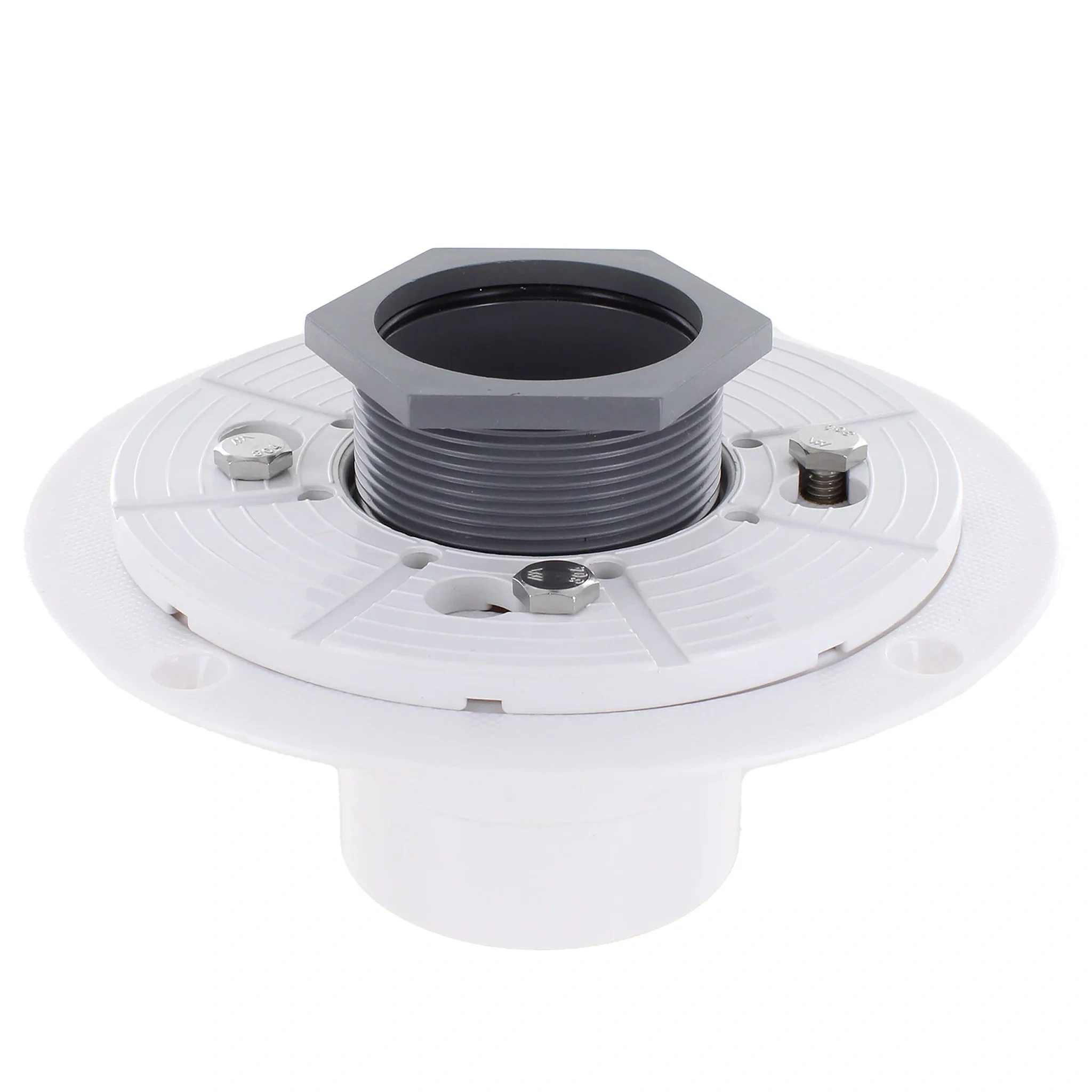 Schluter Systems Kerdi‑drain 2‑in Grey Round Flange Kd2/pvc/fl