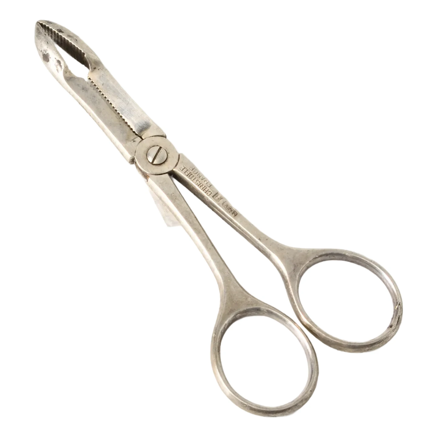 Antique Silver-plated Sugar Tongs From Christofle, 1950s