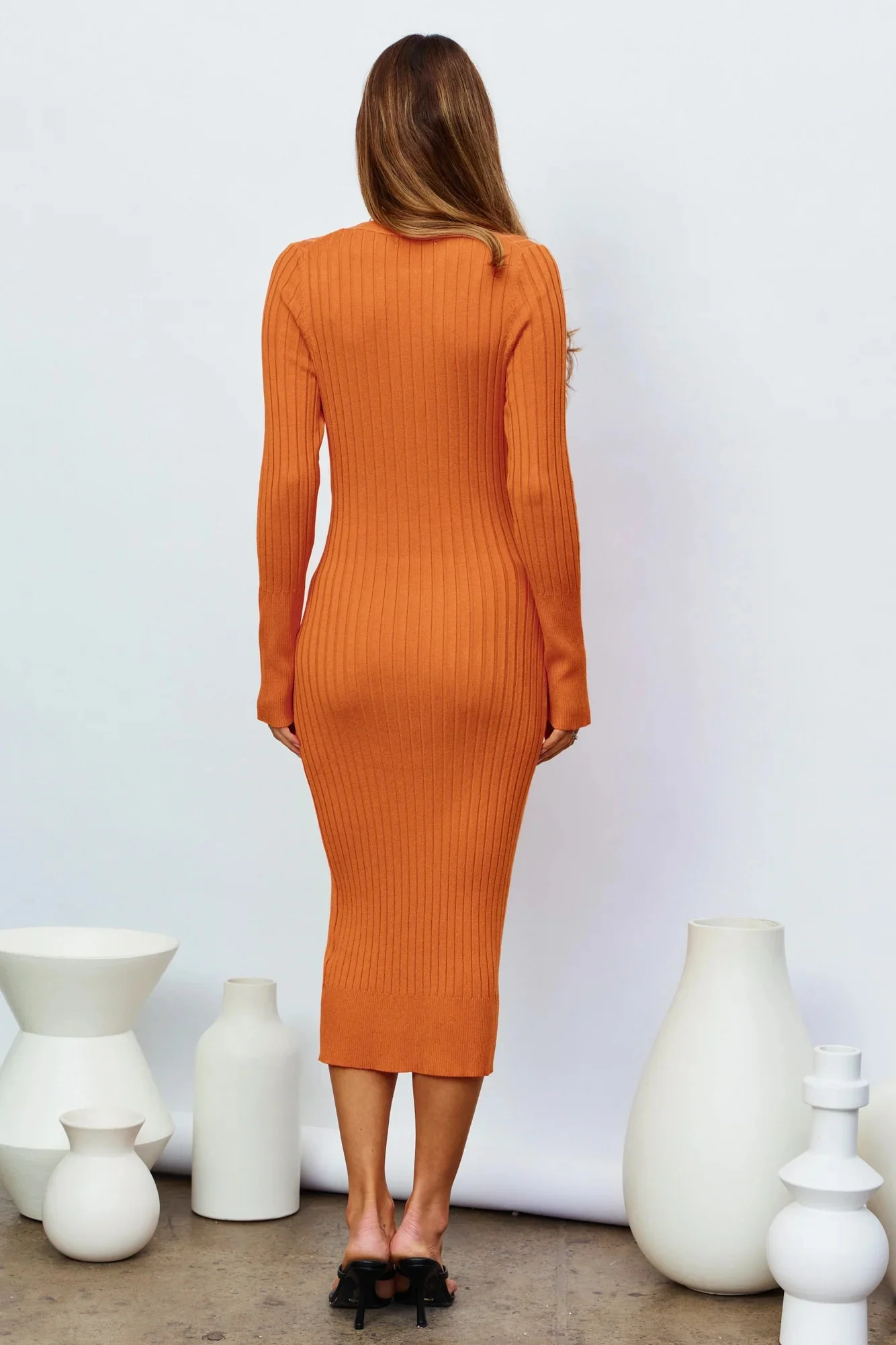 Deep Seas Maxi Dress Orange | Hello Molly
