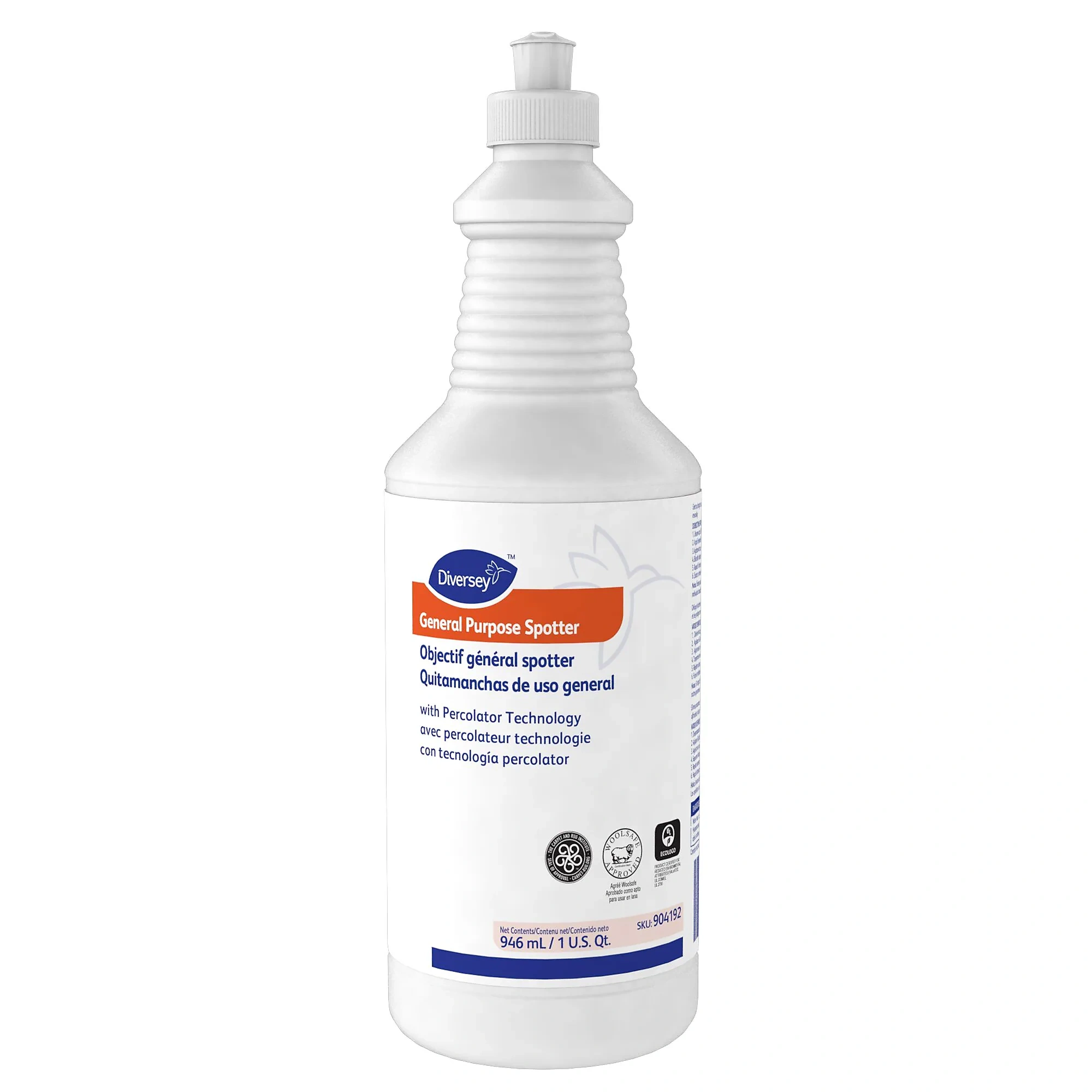Diversey Carpet Spot & Stain Remover Liquid Floral Fresh 32 Oz 6/carton