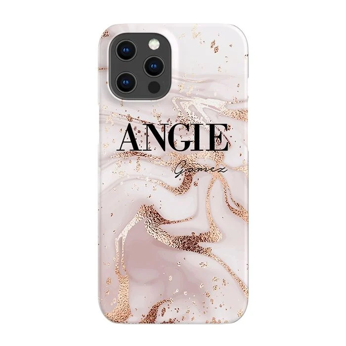 Personalised Liquid Marble Name Iphone 15 Pro Case - Magsafe Tough Impact Case (extra Protection)