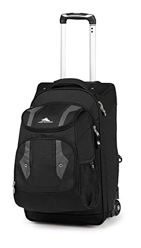 High Sierra Adventure Access Carry On Wheeled Backpack, Black/charcoal
