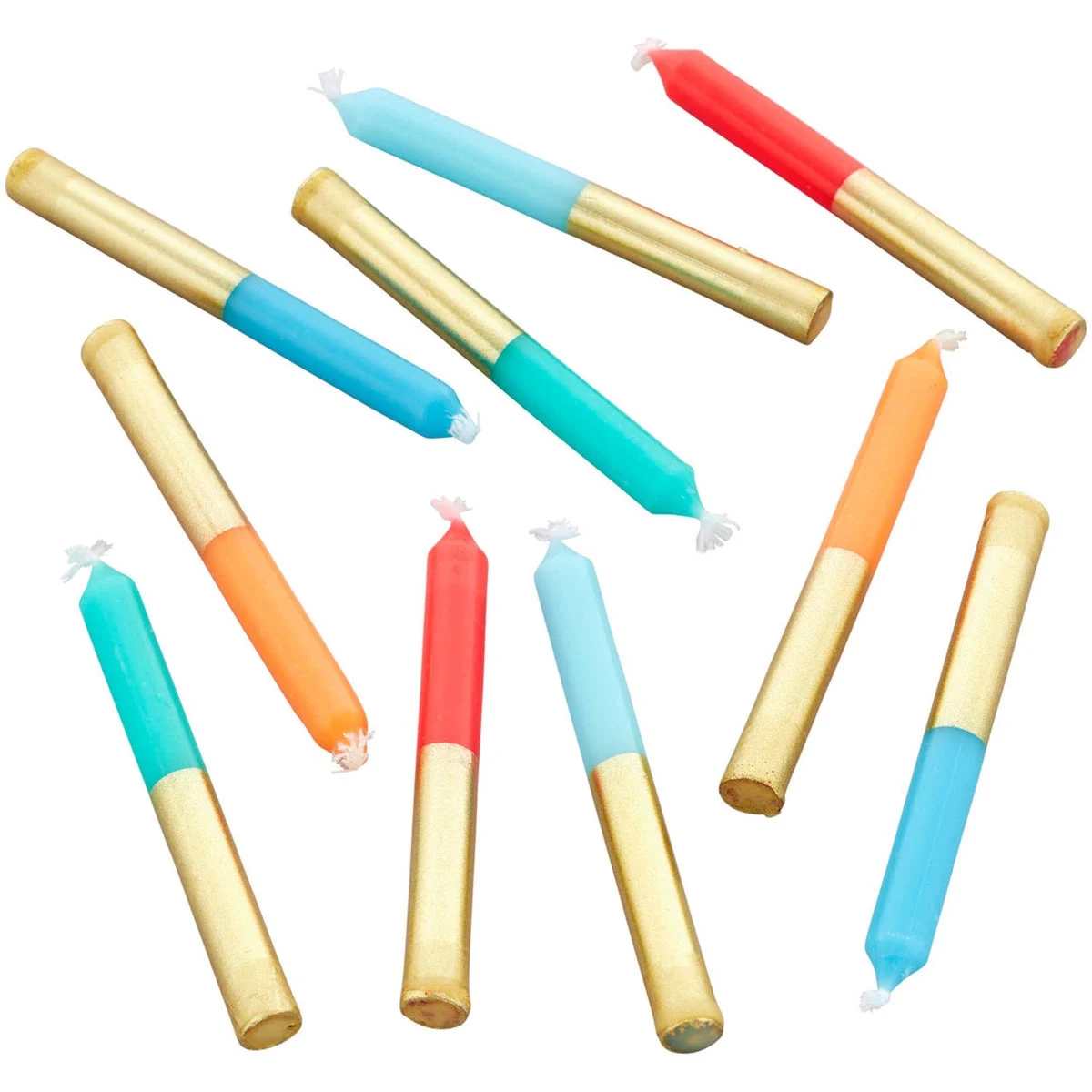 Gold Dipped Candle, 10 Count