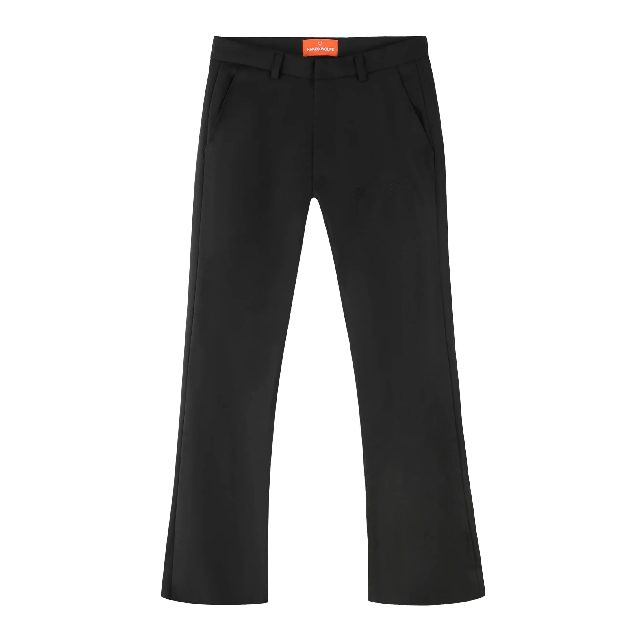 Flared Trousers Black Wool
