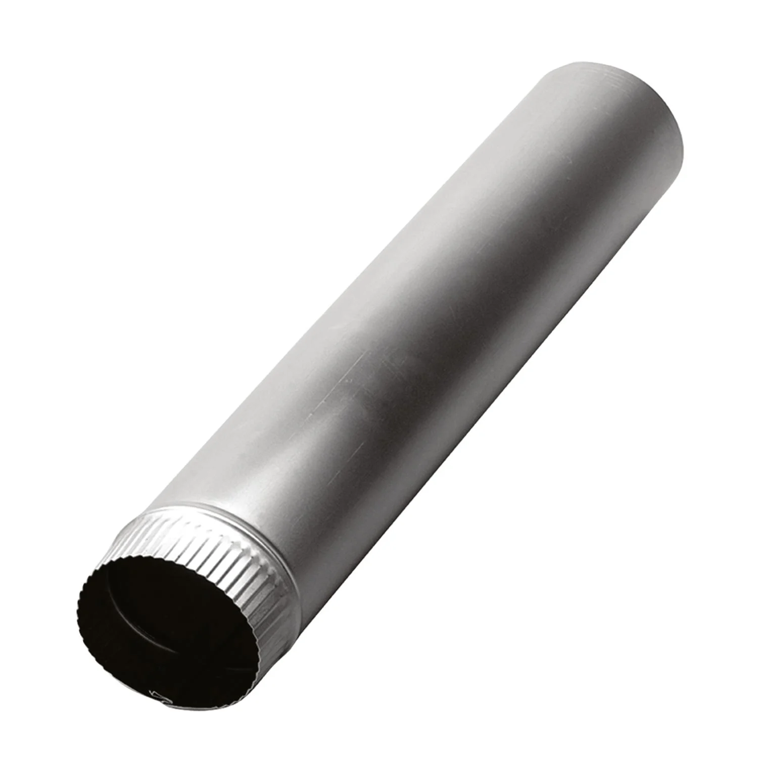 24 In. L X 3 In. D Silver Aluminum Vent Pipe