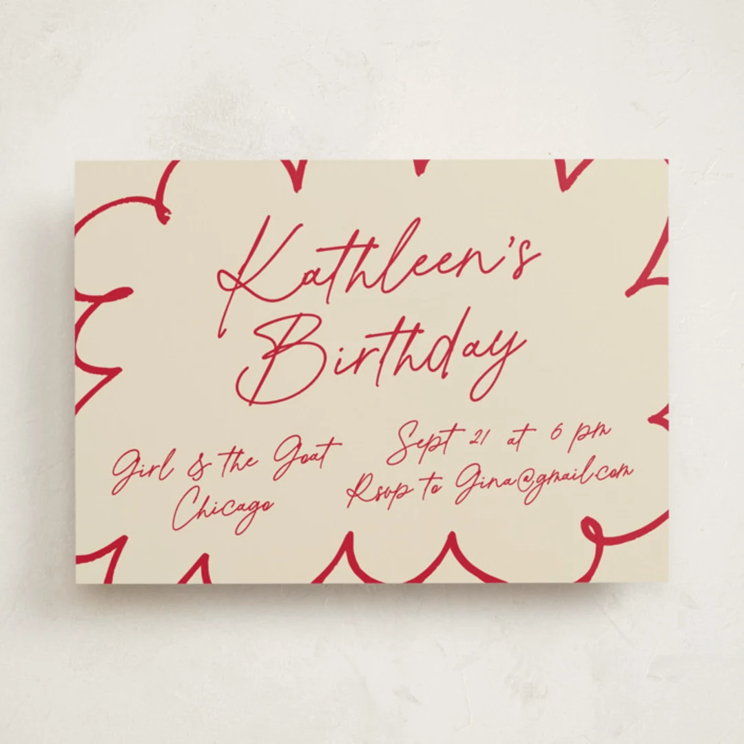 Casual Bloom Party Invitations