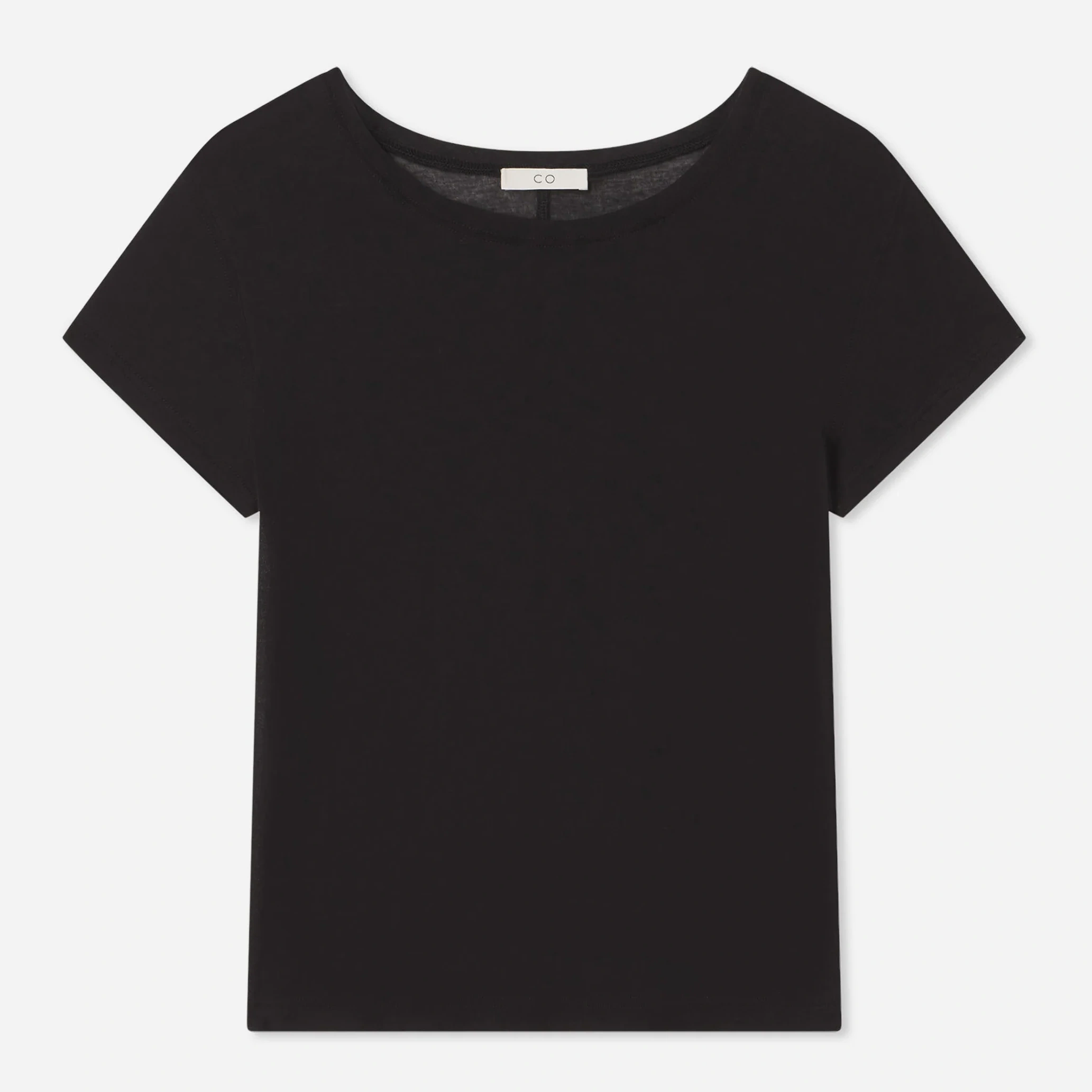 Crewneck Short Sleeve T-shirt In Cotton Jersey - Black