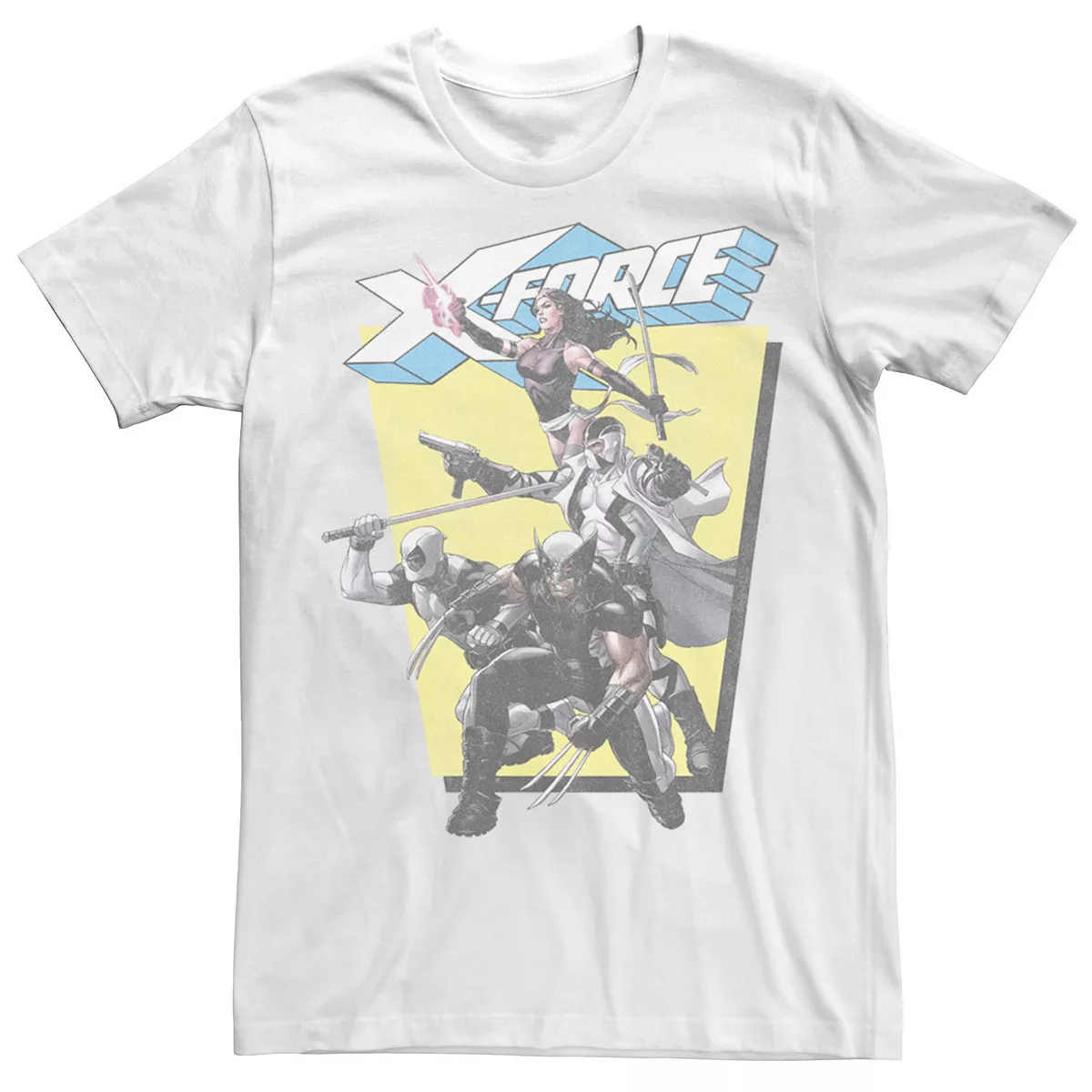Men's Marvel X-force Hero Group Distressed Tee