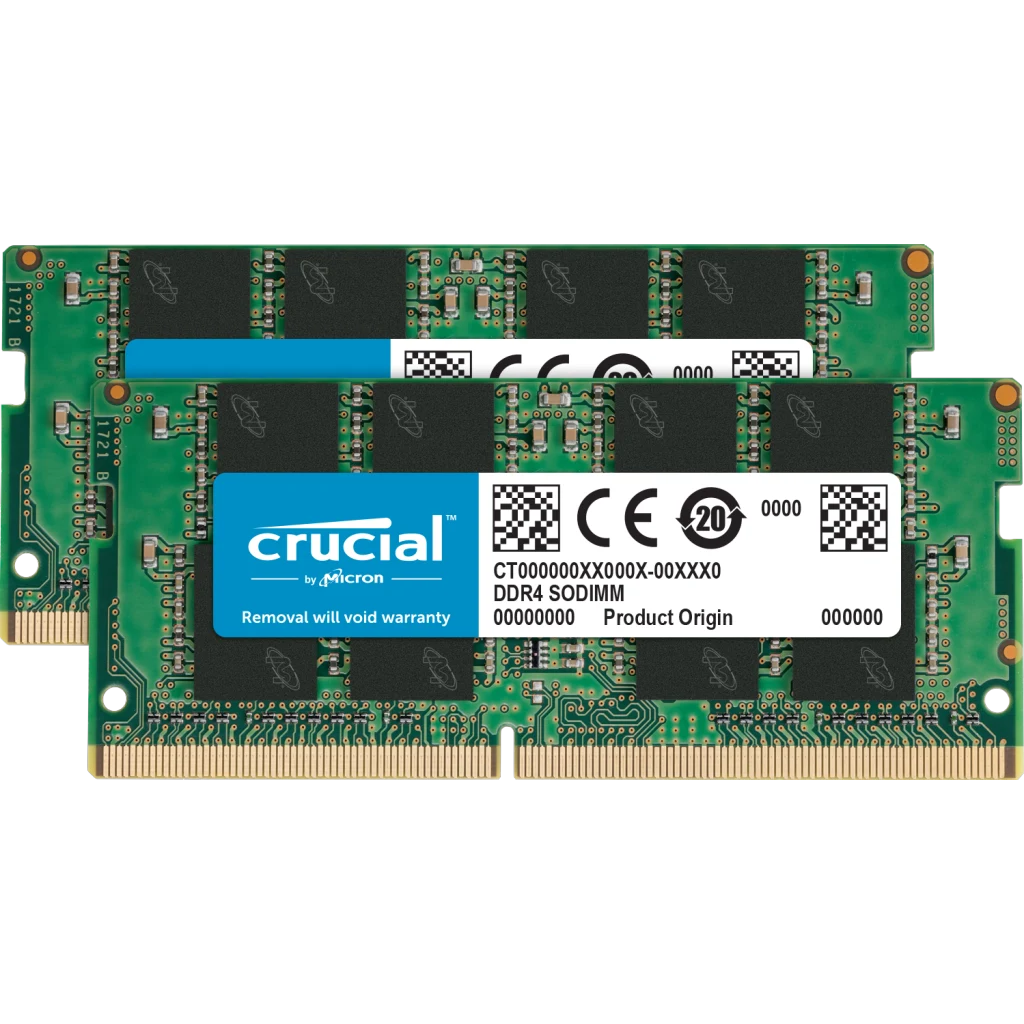 Crucial 16gb (2 X 8gb) 260-pin Ddr4 So-dimm Ddr4 3200 (pc4 25600) Laptop Memory Model Ct2k8g4sfra32a