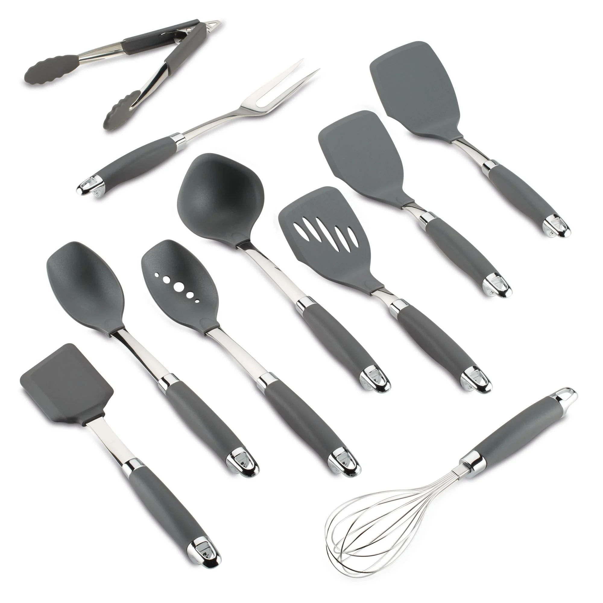 10-piece Suregrip Utensil Set - Graphite
