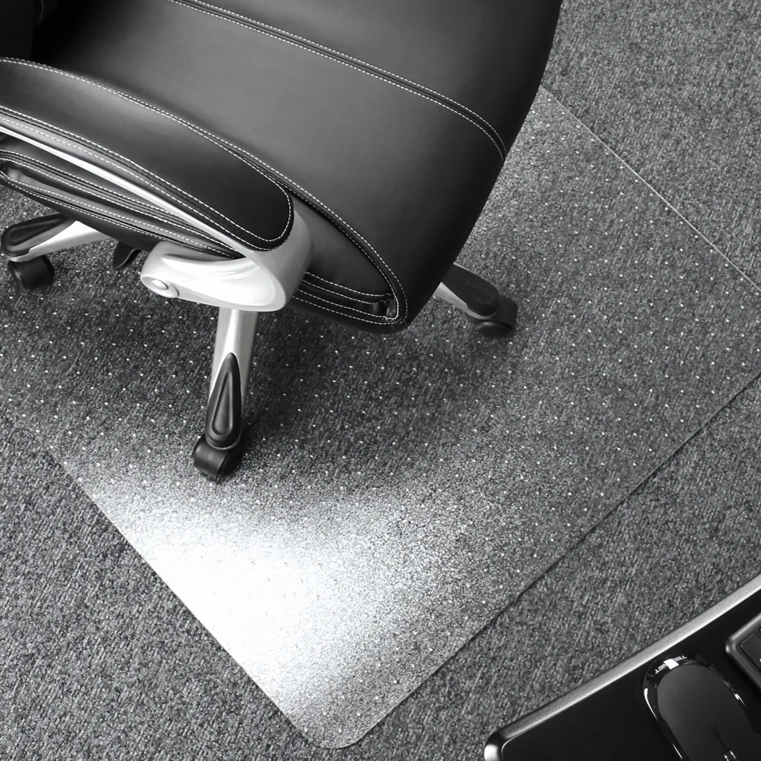 Floortex 48-in X 60-in Clear Polycarbonate Indoor Chair Mat