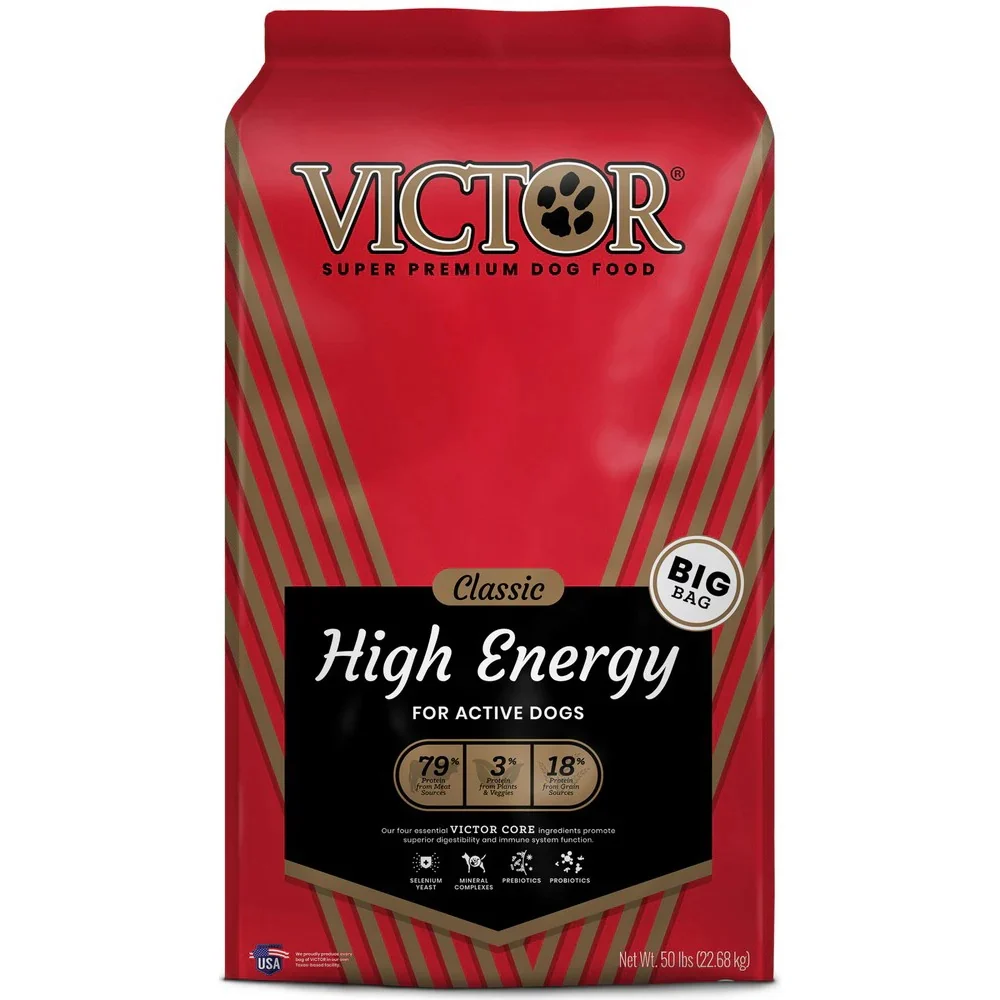 Victor Super Premium Dog Food Classic High Energy Dry Dog Food Beef, 50 Lbs By Victor Super Premium Dog Food
