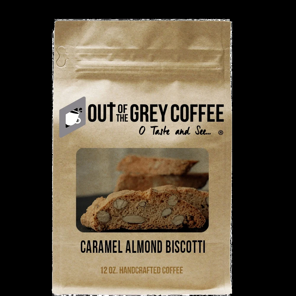 Caramel Almond Biscotti - Flavored Coffee - Decaf/medium Fine (k-cup Pod/pour-over)