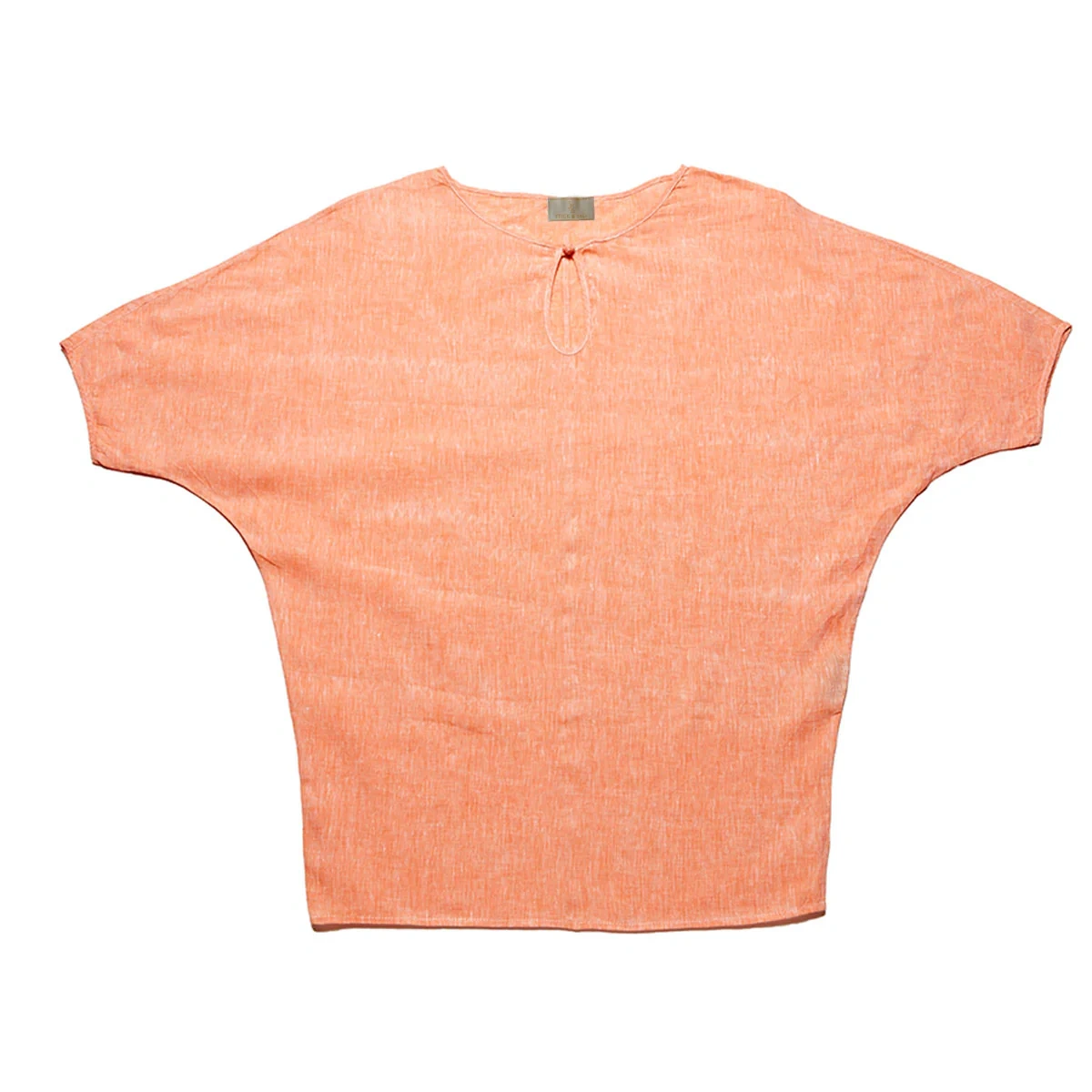 Women's Dolman Keyhole Linen Shirt