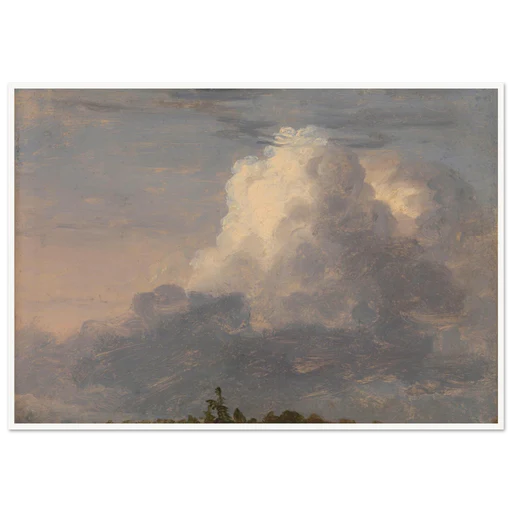 Clouds (ca. 1838) Art Print | Thomas Cole - 70x100 Cm / 28x40″/framed Poster/wood Frame