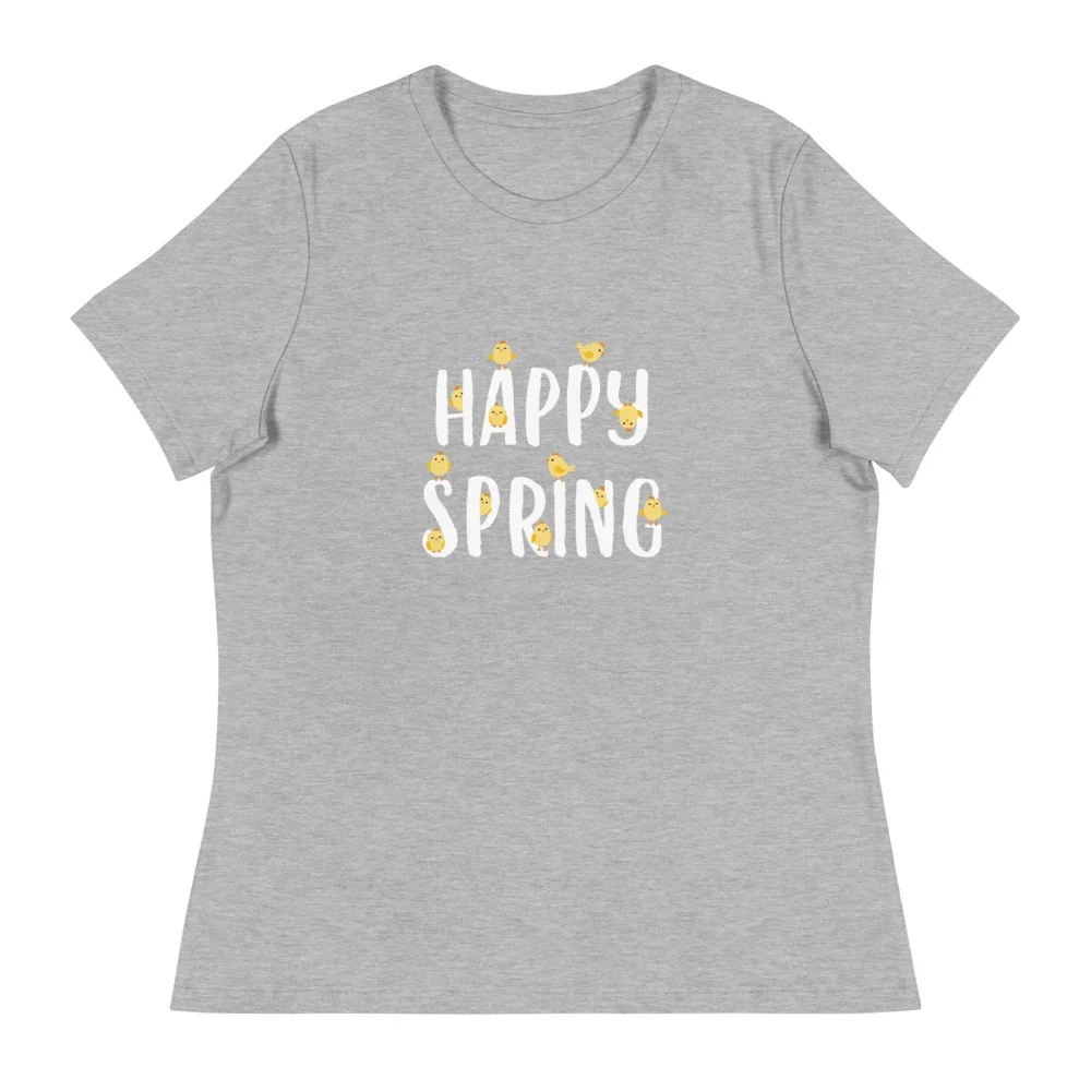 Hello Spring Chicks Women's Relaxed T-shirt - Athletic Heather