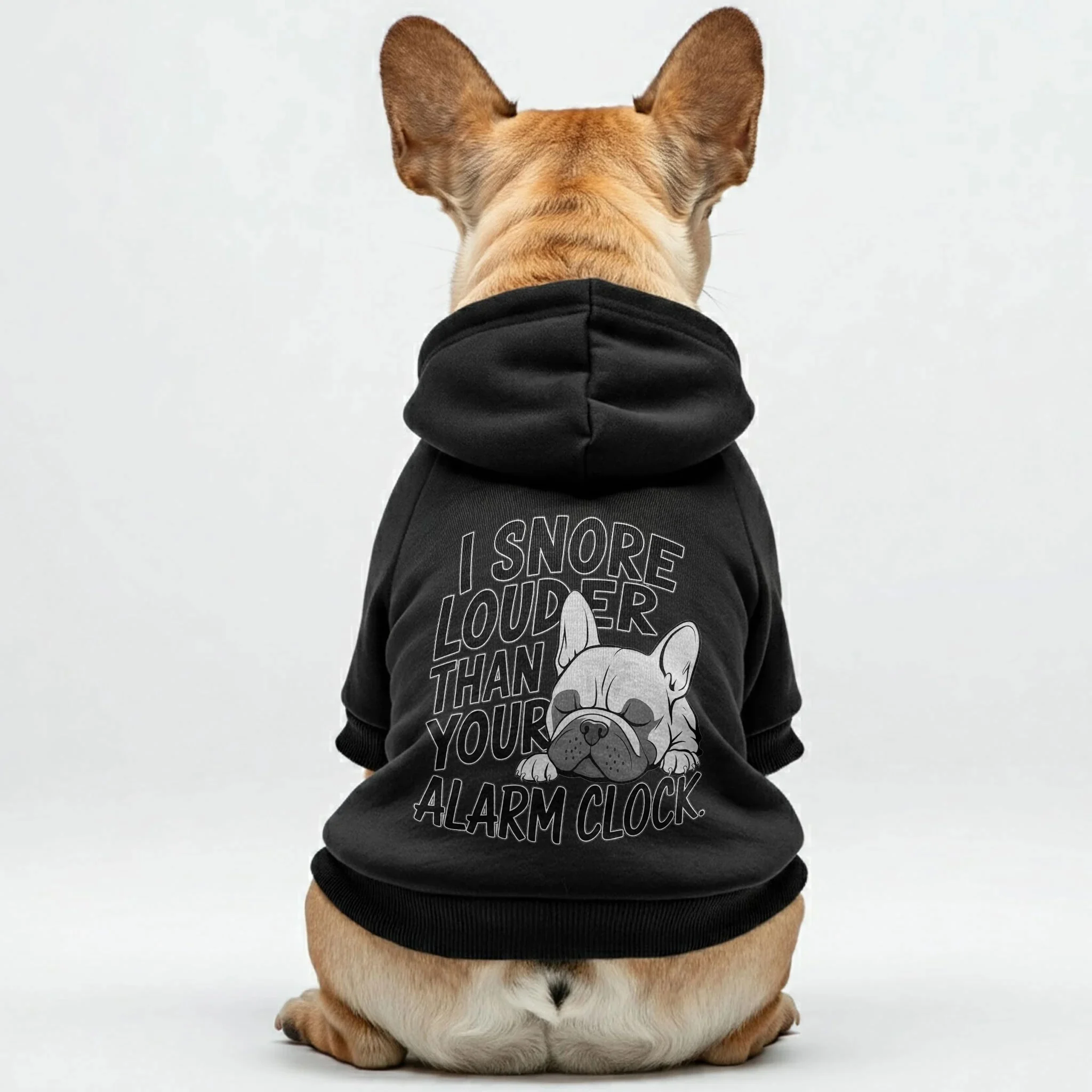 I Snore - Personalized French Bulldog Hoodies With Funny Quotes – Stylish, Cozy, And Premium 100% Cotton - Black