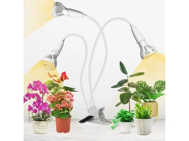 Grow Lights For Indoor Plants, Led 30w Full Spectrum Bulb Replaceable Plant Light, 450w Equivalent Clip On Grow Light With Optical Lens For Indoor Growing, Lifetime Free Bulb Replacement