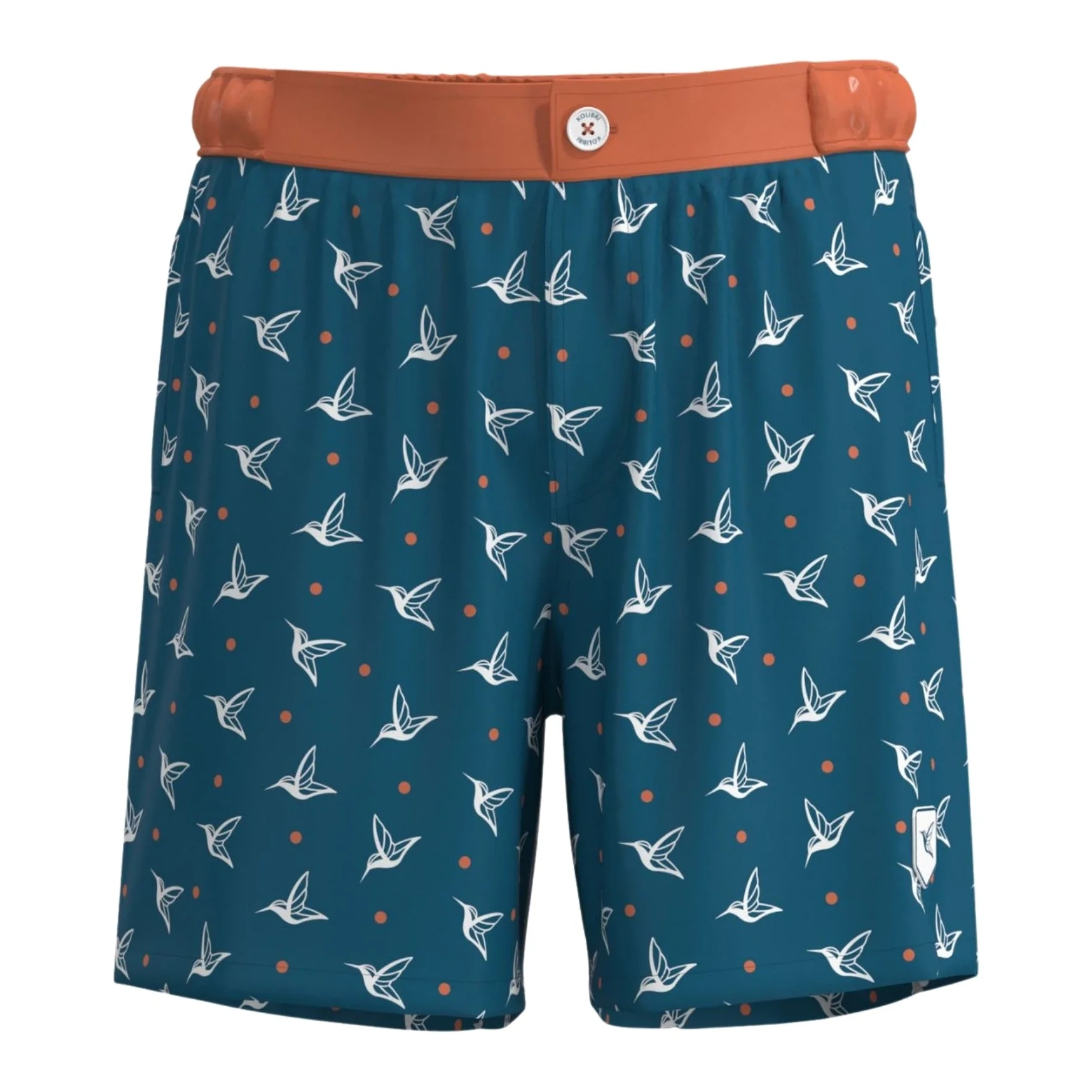 Deep Ocean Kolibri Monogram Swim Trunks