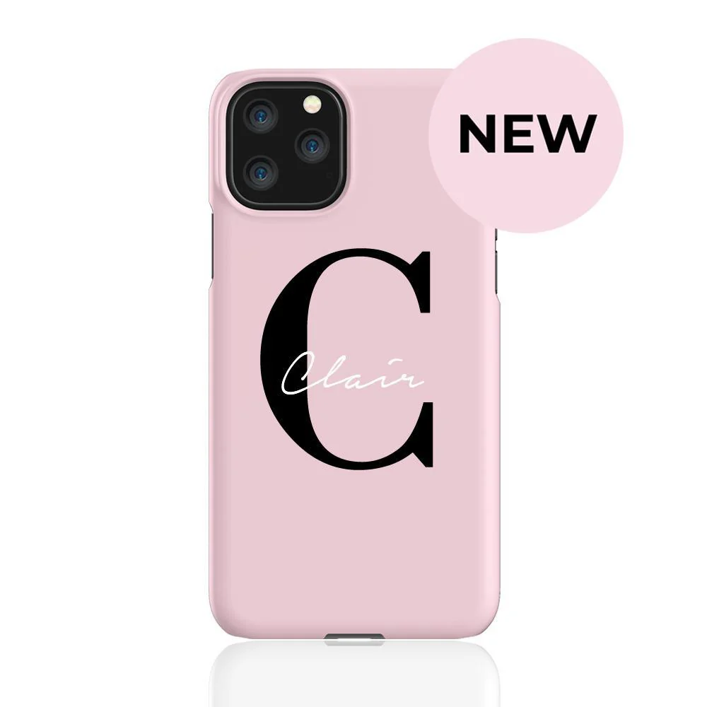 Personalised Bloom Name Initial Iphone 11 Pro Case - Tough Impact Case (extra Protection)