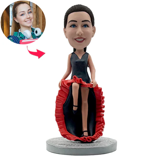 Dancing Girl Bobblehead Custom - 23cm