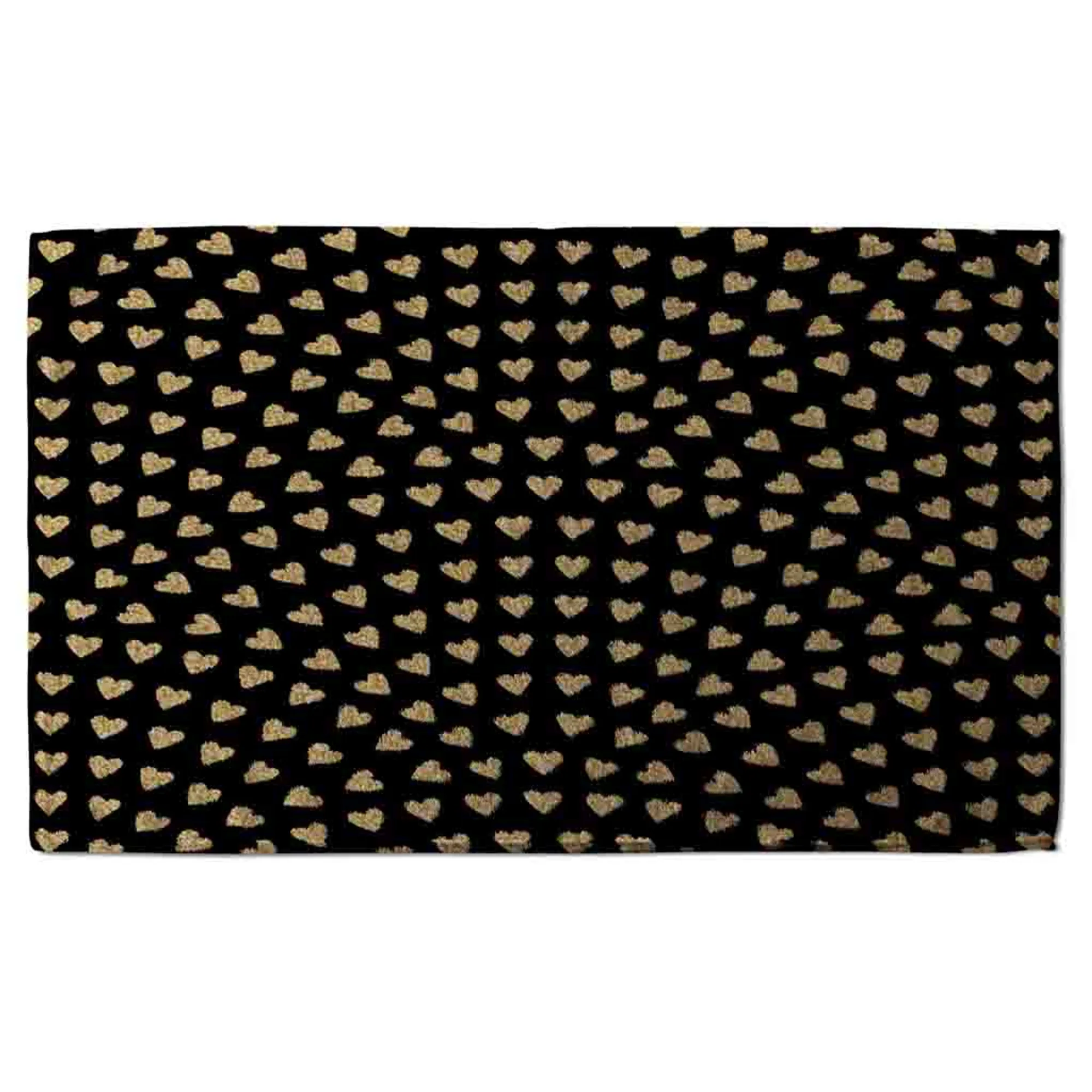 Geometric Glitter Love Hearts Stylish Kitchentowel