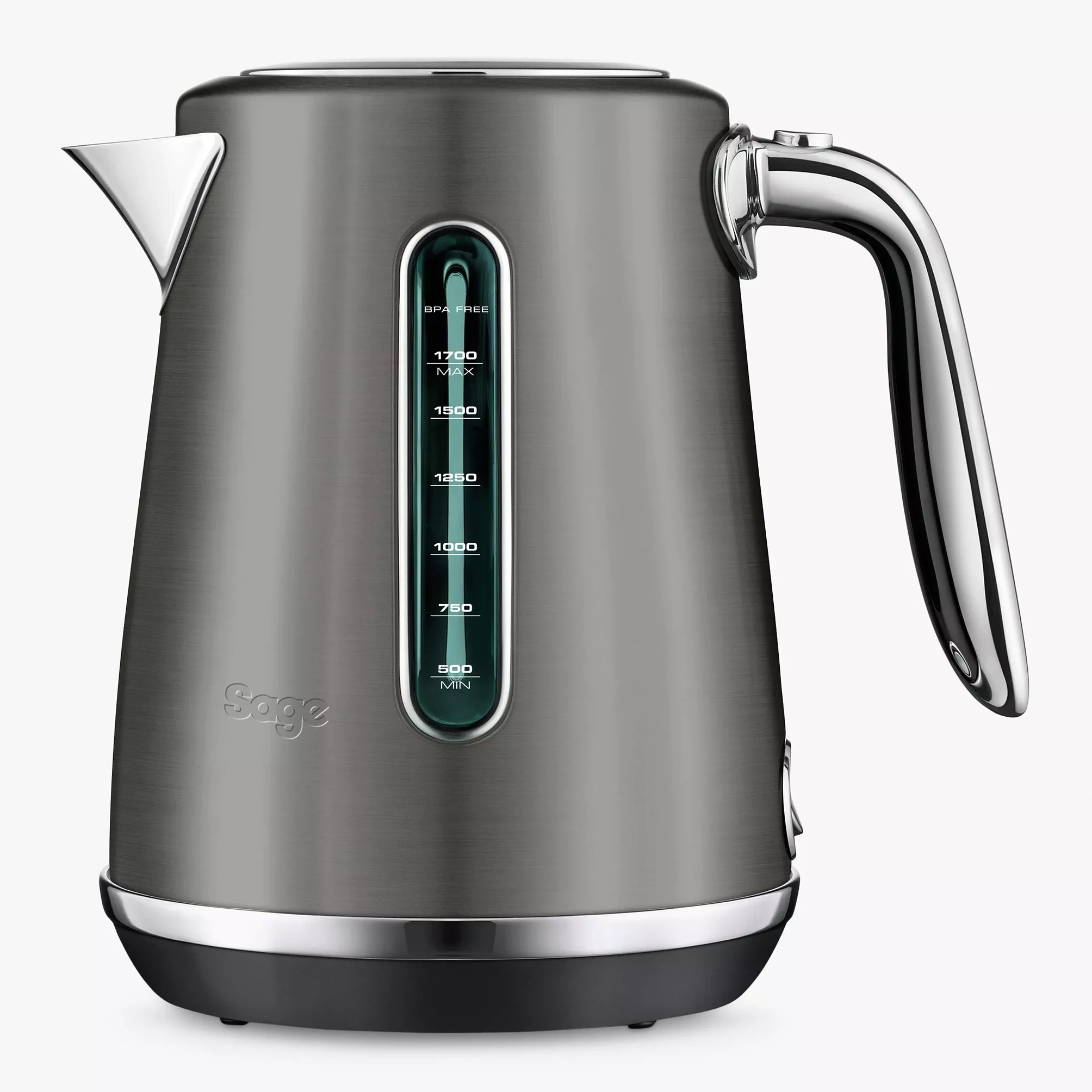 Sage Soft Top Kettle, 1.7l, Black Stainless Steel