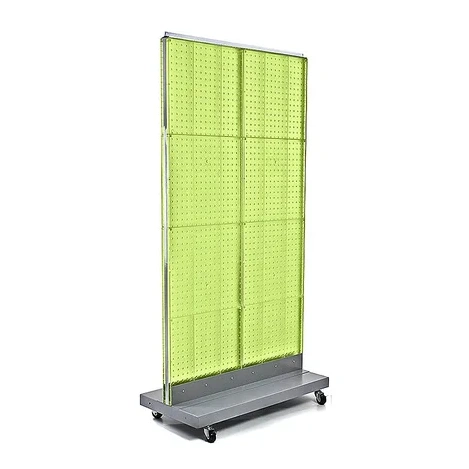 Azar Displays 32" X 60" Pegboard Floor Stand, Green (700732-gre)