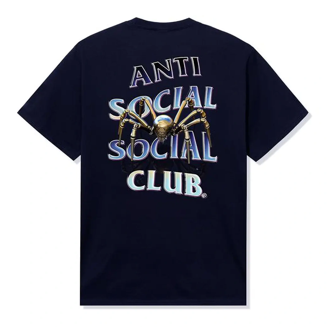 Anti Social Social Club Crawl To Me Tee Navy